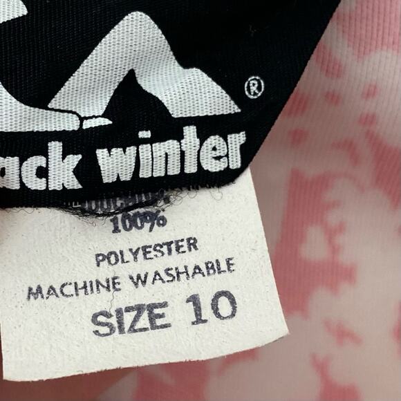 Vintage 70s Jack Winter Red White Tulip Floral Print Shirt Size 10 Disco Retro - Picture 4 of 4